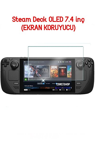 corcishop Steam Deck OLED 7.4 inç Oyun Konsolu Nano Uyumlu Esnek Ekran Koruyucu
