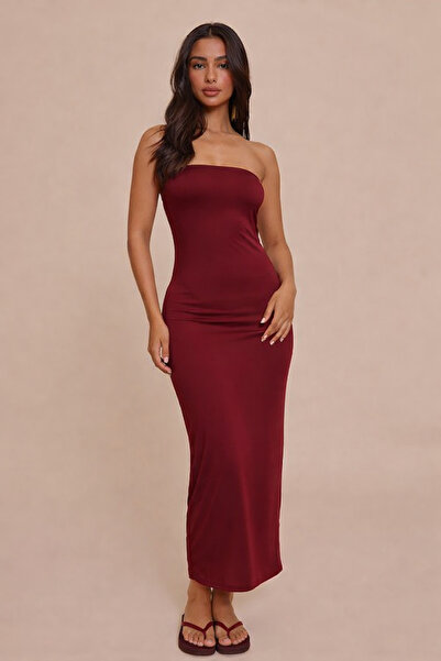 Rora Strapless Bodycon Strapless Maxi Dress