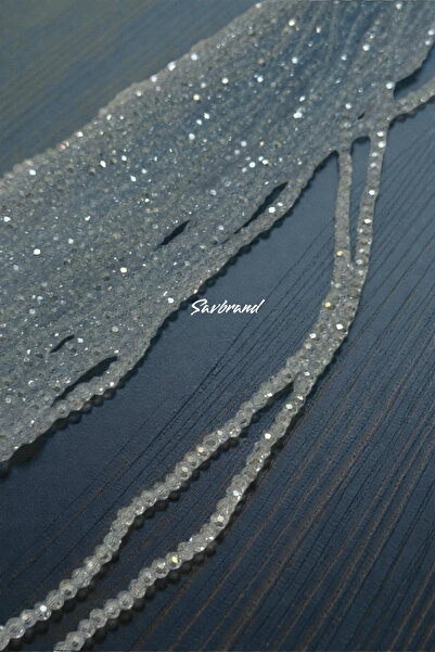 SavBrand Κρυστάλλινες χάντρες 4 χιλιοστών – Χρώμα Μπλε του Πάγου – 10 Σειρές