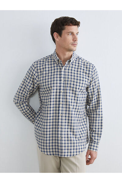 LC Waikiki Rmz Gi̇yi̇m Farkiyla Standard Fit Checkered Textured Gabardine Men...
