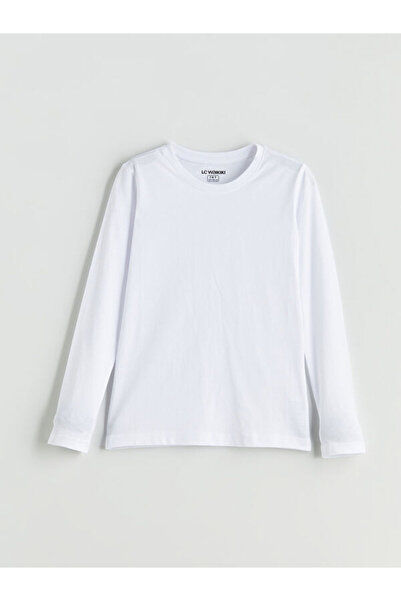 LC Waikiki Tricou cu mânecă lungă pentru băieți, cu guler zero Roba, Sparklin...