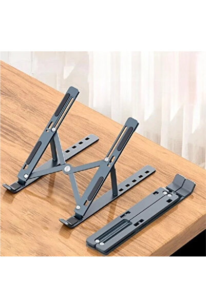TRENDPİX حامل كمبيوتر محمول معدني لسطح المكتب - حامل تابلت - قابل للطي، قاعدة...