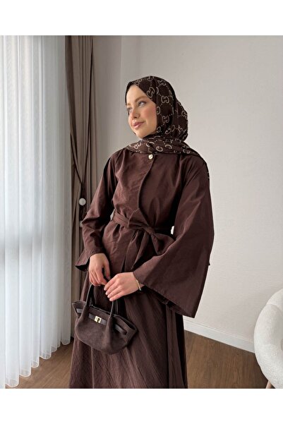 secret of VALORIA Hijab Skirted Double Suit with Belt, Stylish Special Occasi...