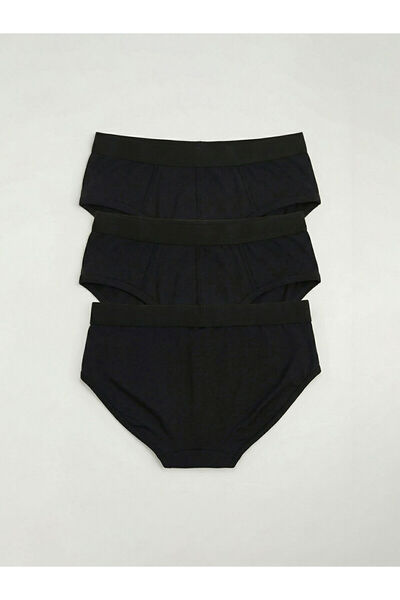 LC Waikiki Meral Collection Black Standard Fit Cotton Flexible Men's Slip Box...