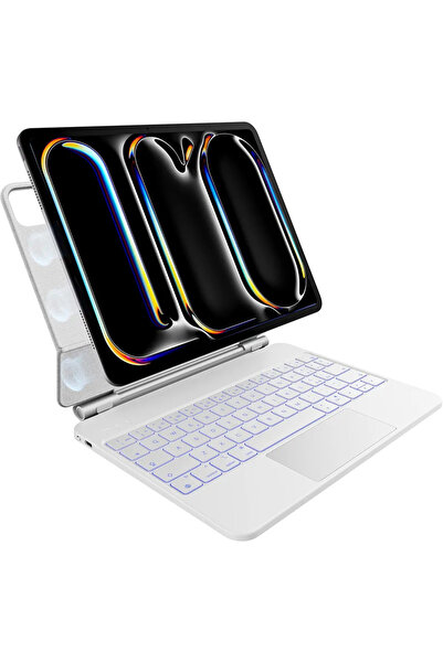 Fogy Ipad Pro 11 M4/M5 2024/2025 Manyetik Bluetooth Magic Keyboard Touchpad I...