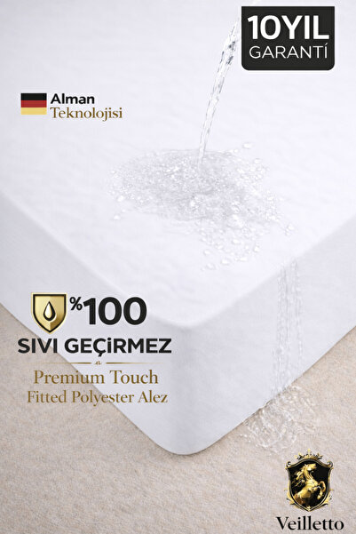 VEİLLETTO Premium Touch Full Kenar Standart Sıvı Geçirmez Alez