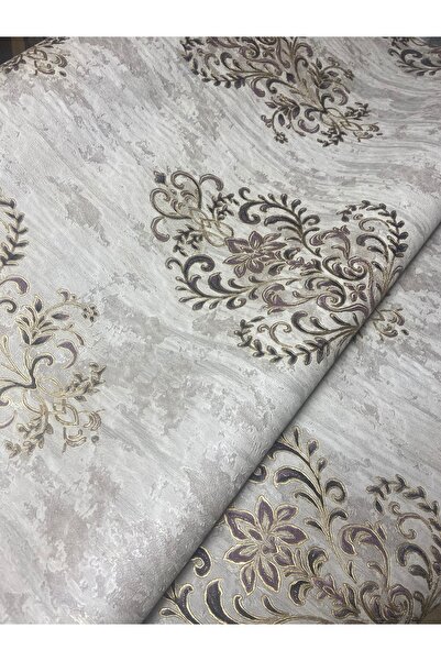 KOÇ YAPI DEKOR Tutkal hediye 16 m2 ithal kabartmalı damask krem üzeri gold de...