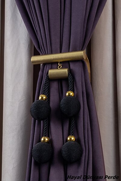 Hayal Dünyası Orta Bağlama Özel Yapım İp Sargı 4 Toplu Perde Bağı Braçol Perd...