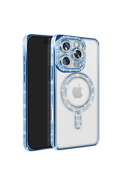 eco port iPhone 16 Pro Max Case Joke Silvery Magneticsafe Case - Blue
