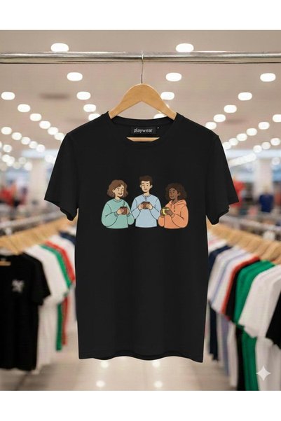 playwear ODJEĆA ZA IGRANJE Unisex široka majica sa širokim krojem 3 PRIJATELJ...
