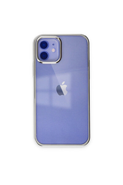 eco port جراب آيفون 12 عنصر سيليكون - فضي