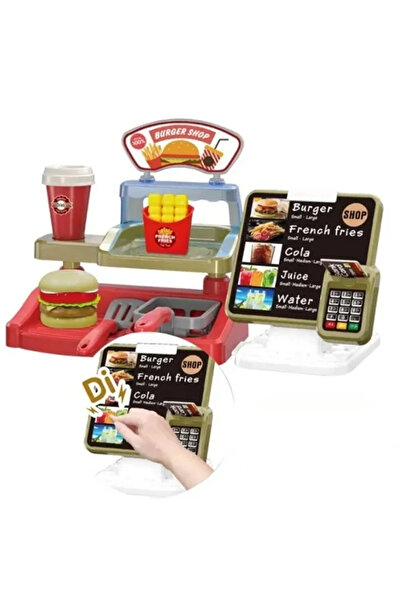 OEM Burger Shop Set – Card cash register, coffee machine, sounds and lights, ...