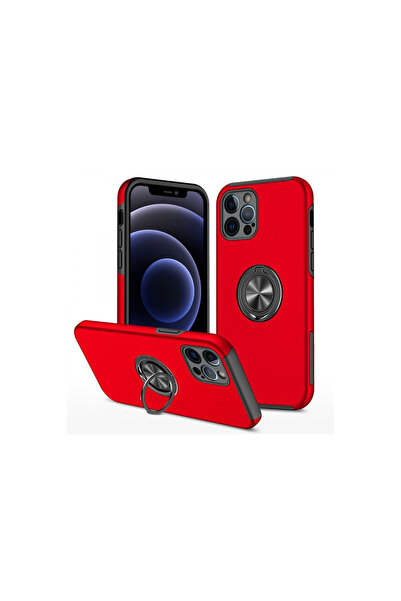 eco port Iphone 12 pro case with elite ring cover - red