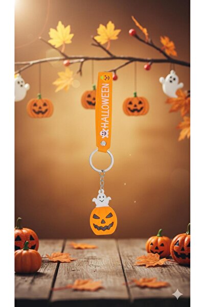 MAViHOME Halloween Pumpkin Figured Luxury Silicone Keychain – Halloween Figur...