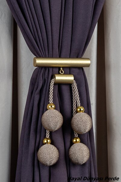 Hayal Dünyası Orta Bağlama Özel Yapım İp Sargı 4 Toplu Perde Bağı Braçol Perd...