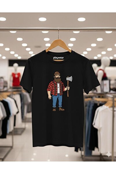 playwear PLAY WEAR Unisex Μπλουζάκι με στάμπα BALTALI ADAM με λαιμόκοψη ποδηλ...