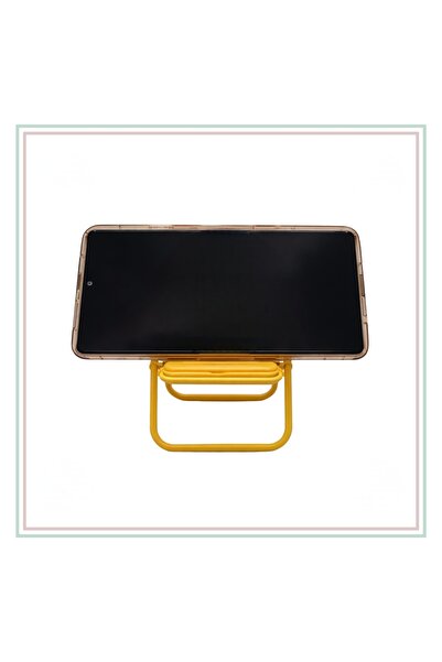 MayurHera Design Mini Sandalye Tasarımlı Katlanabilir Telefon Standı – Masa Ü...