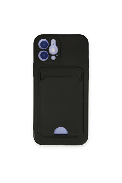 eco port iPhone 12 Case Kelvin Silicone with Business Card - Black