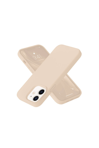 eco port iPhone 12 Case Nano Velvet Silicone - Powder