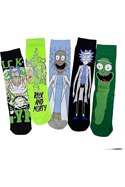 golden pineapple Rick and Morty Long Socks - 5 Pack
