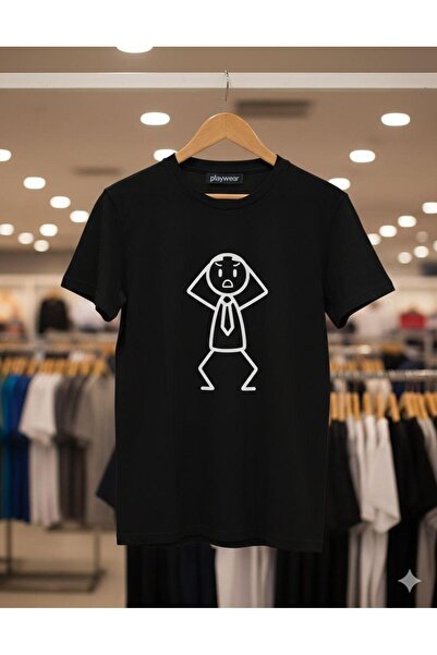 playwear PLAY WEAR Tricou unisex cu imprimeu CIBIK ALİ, cu guler rotund și cr...
