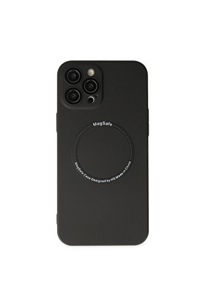 eco port Iphone 12 pro case jack magneticsafe lens silicone - black