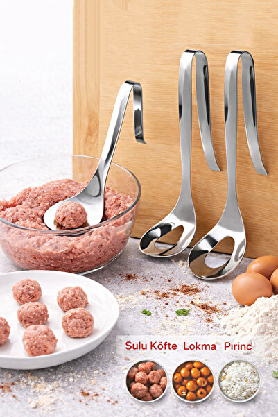 Tilbe Home Lokma Kaşığı Paslanmaz Çelik Köfte Kaşığı Sulu Köfte Lokma Pirinç ...