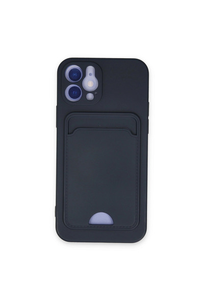 eco port Iphone 12 case kelvin business card silicone - navy blue
