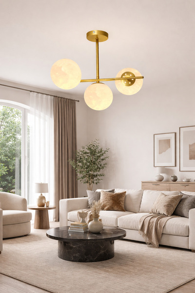 ESSLİGHT Nova 3’lü Eskitme 3 Boyutlu Başlıklı Modern Salon Mutfak Yatak Odası...