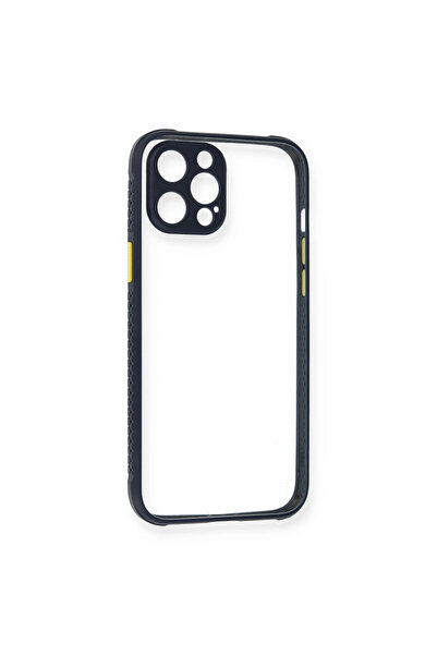 eco port Iphone 12 pro case miami transparent silicone - navy blue
