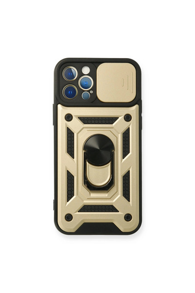 eco port Iphone 12 pro case with pars lens ring silicone - gold