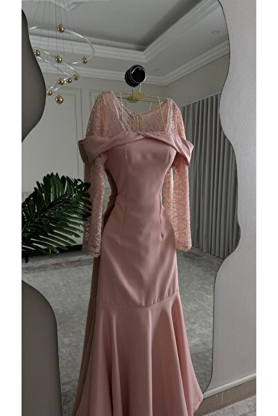 Rovanafashion pink evening dress
