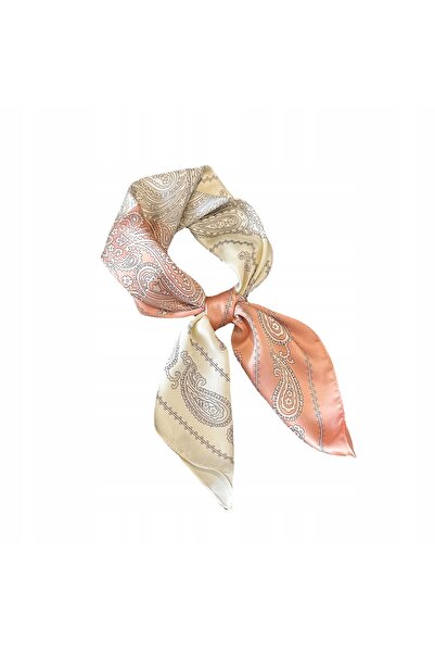 Carla Moreno Women's Printed scarf, silk type, elegant shawl for gift, 70×70 cm