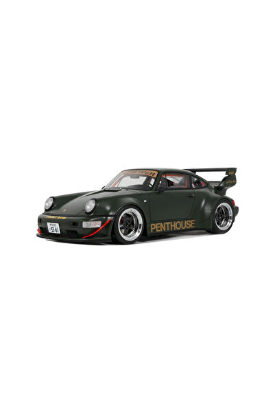 Gtspirit Macheta auto Porsche 911 (964) RWB Penthouse, Kaki Green, 2008 1:18 ...