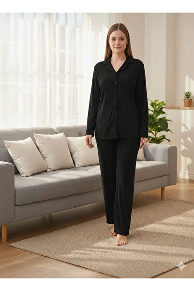 PİJALİNA TOPTAN PERAKENDE VE ONLİNE TEKSTİL Soft Textured Buttoned Plus Size ...