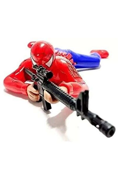 Spider Figurină de acțiune -Man, funcție de târâre și lumini și sunete, roșu-...