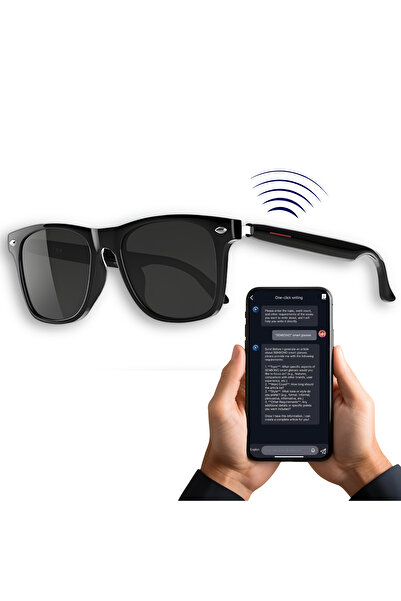 Om Bluetooth Smart Sunglasses with Calls, Music, AI Translation, Touch Contro...