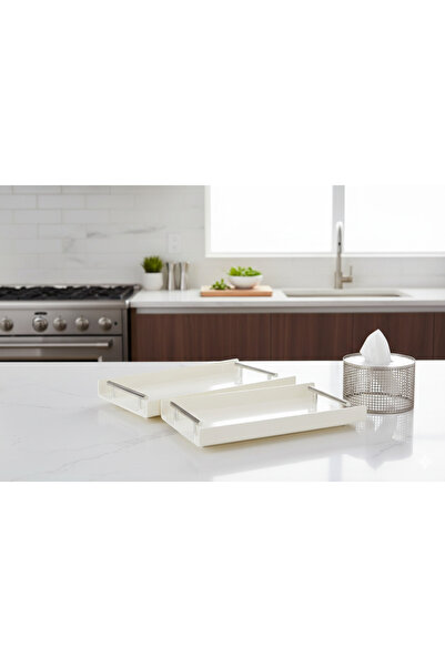 Generic Serving tray set with tissue box