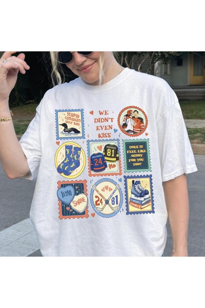 Vordevia Heated Rivalry Printed Cotton Oversize T-Shirt