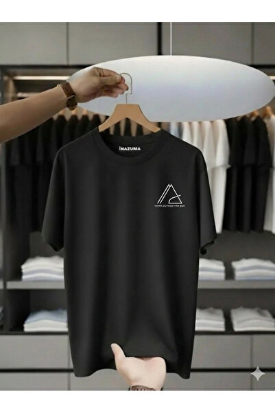 İnazuma Outdoors Unisex Oversize Printed Cotton Crew Neck Short Sleeve Black ...