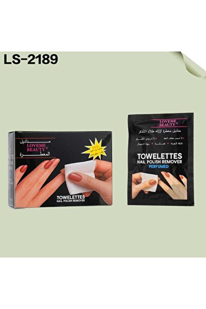 LOVEME BEAUTY مناديل معطرة لإزالة طلاء الأظافر من ليال (Lyal) بخلاصة زيت اللي...