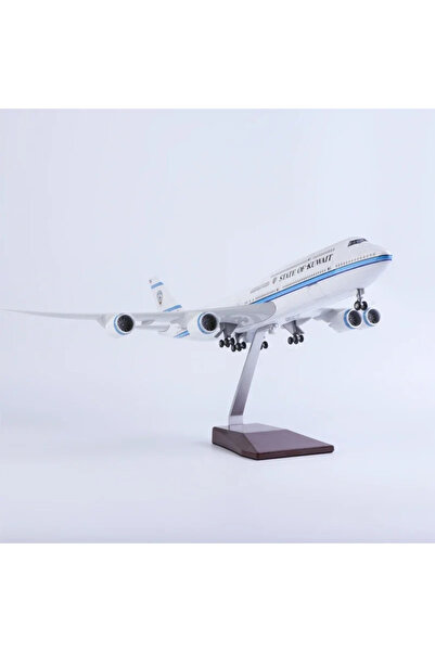 ehobim Kuwait Airways Boeing 747 Yolcu Uçağı Model Uçak 1/150 Ölçek 47cm