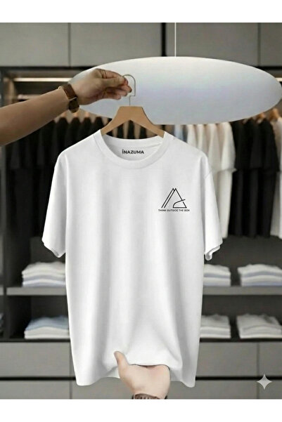 İnazuma Outdoors Unisex Oversize Printed Cotton Crew Neck Short Sleeve White ...