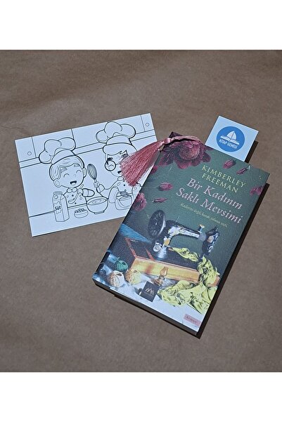 Arkadya Yayınları Bir Kadının Saklı Mevsimi / Kitap Ayracı ve Kartpostal Boya...