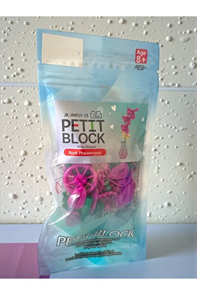 anonim Mini Block Flower Set Pink Peony |   91 Pieces |   Decorative Craft Toy