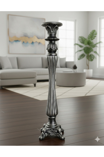 Dekoromi Dekoratif Dev Boy Sütun ve Mumluk (78x26) Dekorasyon Trend Sütun Hey...