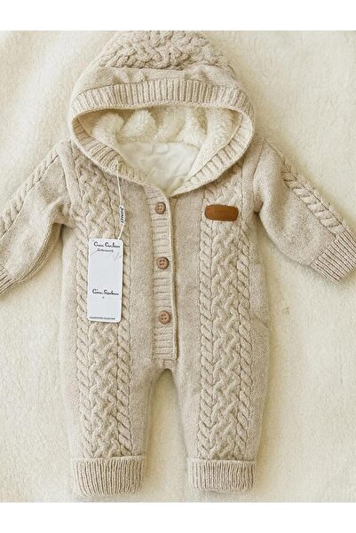 For My Baby Çift kat içi welsoftlu Triko Bebek Tulum