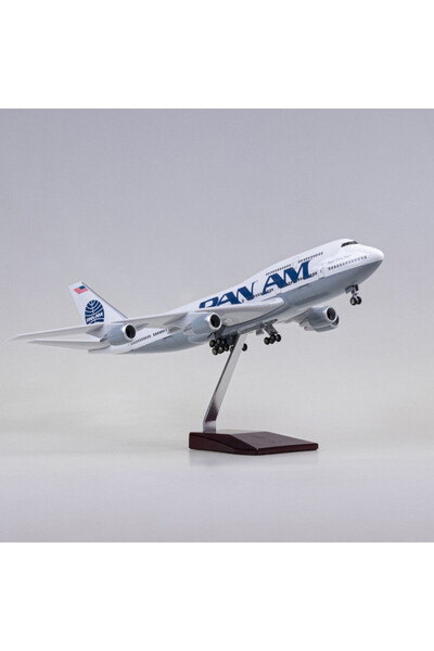 ehobim Pan Am Boeing 747 Yolcu Uçağı Model Uçak 1/150 Ölçek 47cm