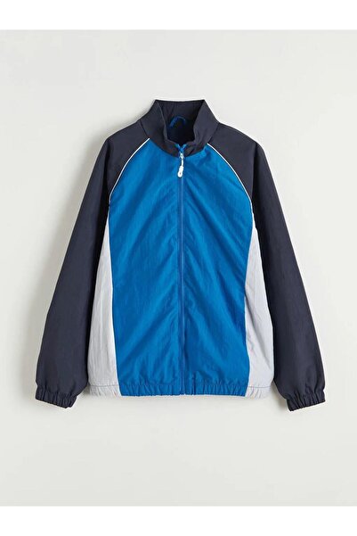 LC Waikiki Blue Color Blocked Boys' Raincoat (S6)