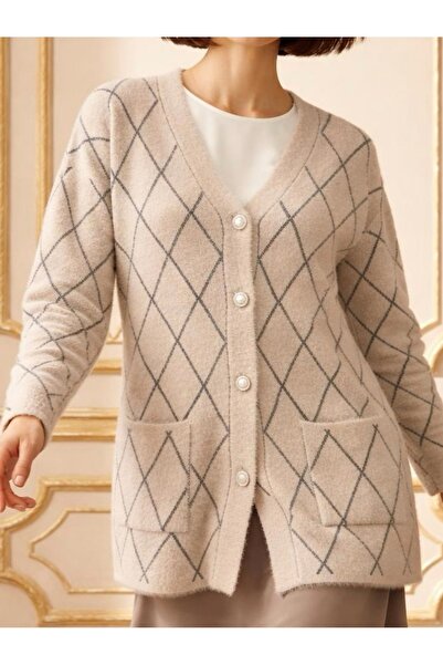 tiriTEK TRİKO Tri̇ko Yumoş Knitwear Cardigan / Sand